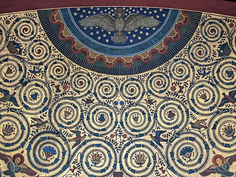 1832-Desiderius Lenz - Particolare della volta della Cappella delle Grazie